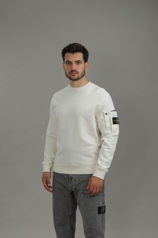 Чоловічий світшот STONE ISLAND 156100019-S0410 V0093, колір бежевий