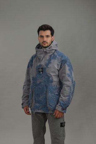 Чоловіча куртка STONE ISLAND HAND PAINTED DAVID LIGHT-TC 15Q100031-S0434 V0060, колір сірий