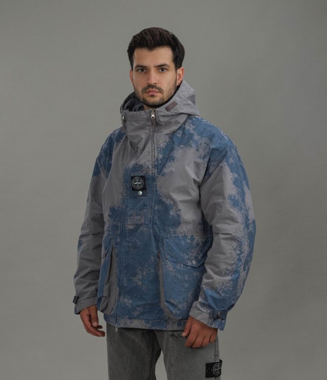 Чоловіча куртка STONE ISLAND HAND PAINTED DAVID LIGHT-TC 15Q100031-S0434 V0060, колір сірий | Ціна 112999 грн, фото 1