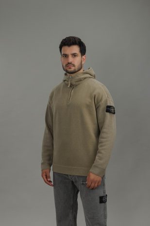 Чоловіче худі STONE ISLAND MIXED FABRIC IN MINERAL DYED 155100033-S00TB V005G, колір зелений