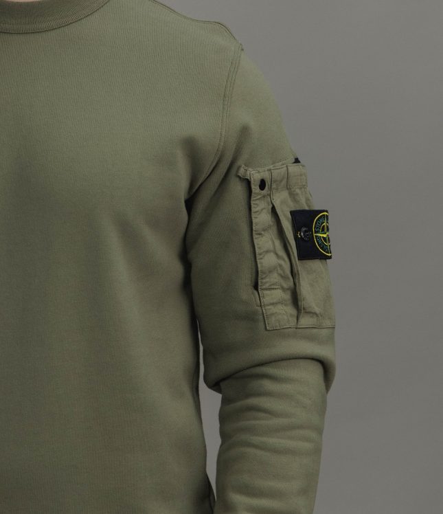 Чоловічий світшот STONE ISLAND 156100019-S0410 V005G, колір зелений | Ціна 19999 грн, фото 4