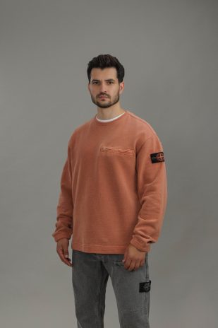 Чоловічий світшот STONE ISLAND MINERAL DYED 156100028-S00T7 V0015, колір рожевий