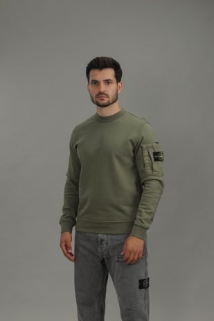 Чоловічий світшот STONE ISLAND 156100019-S0410 V005G, колір зелений