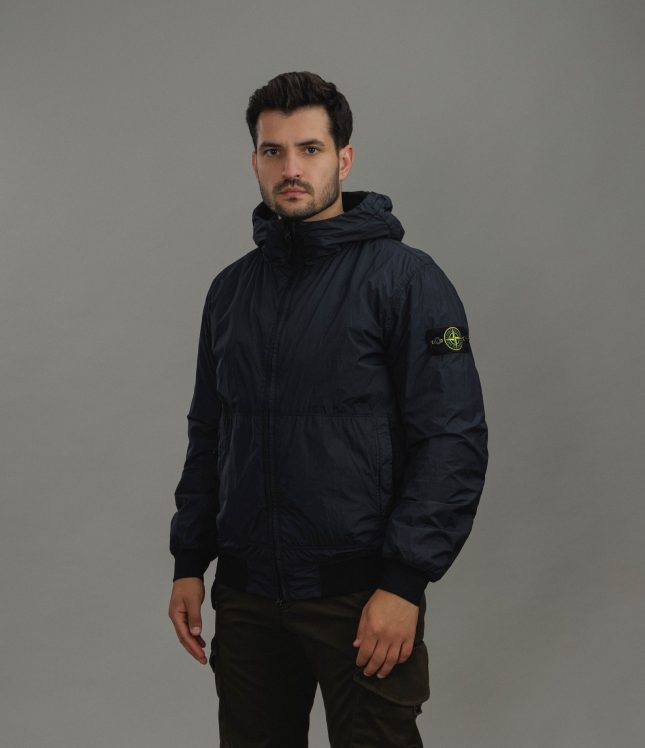 Чоловіча куртка STONE ISLAND GARMENT DYED CRINKLE REPS NY 154100110-S0A23 V0020, колір синій | Ціна 47999 грн, фото 1